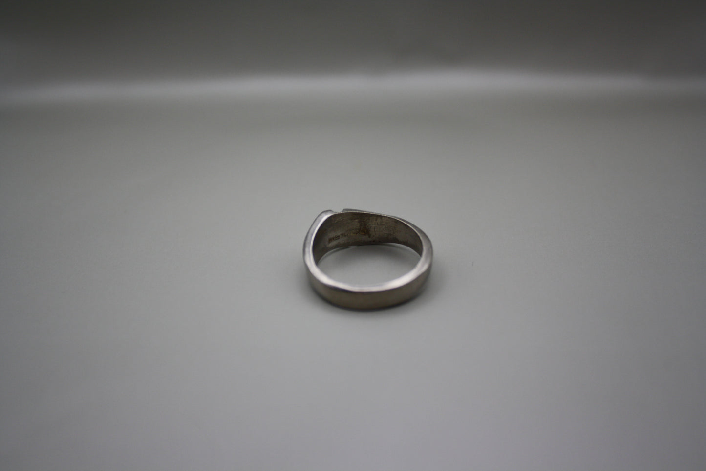 Vintage Mexico Minimal Sterling Silver Groove Ring