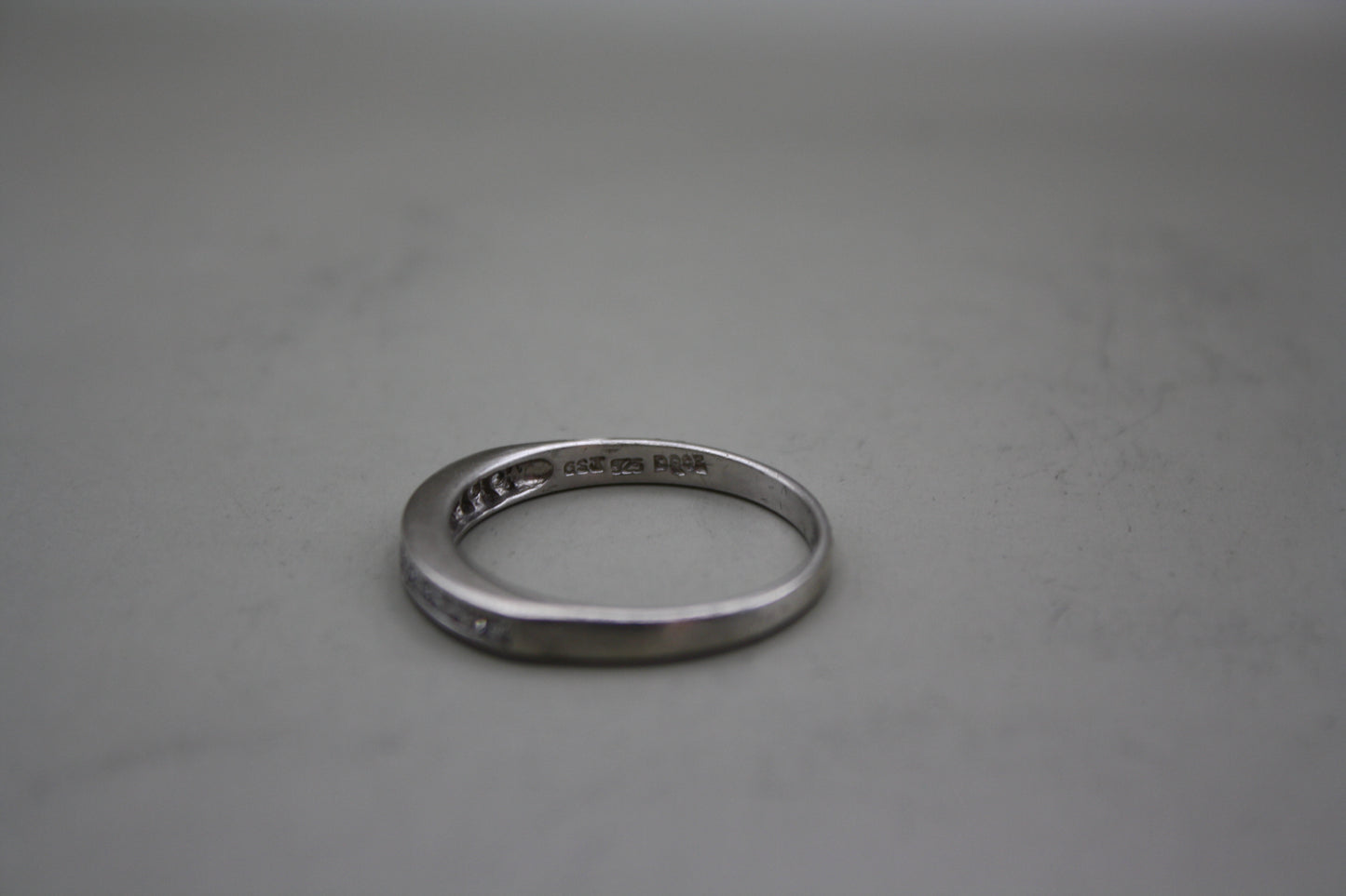 Sterling Silver Channel Set Cubic Zirconia Ring