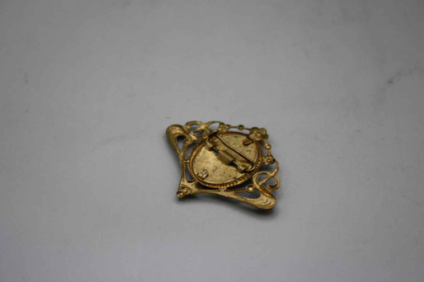 Antique Art Nouveau Picture Frame Brooch