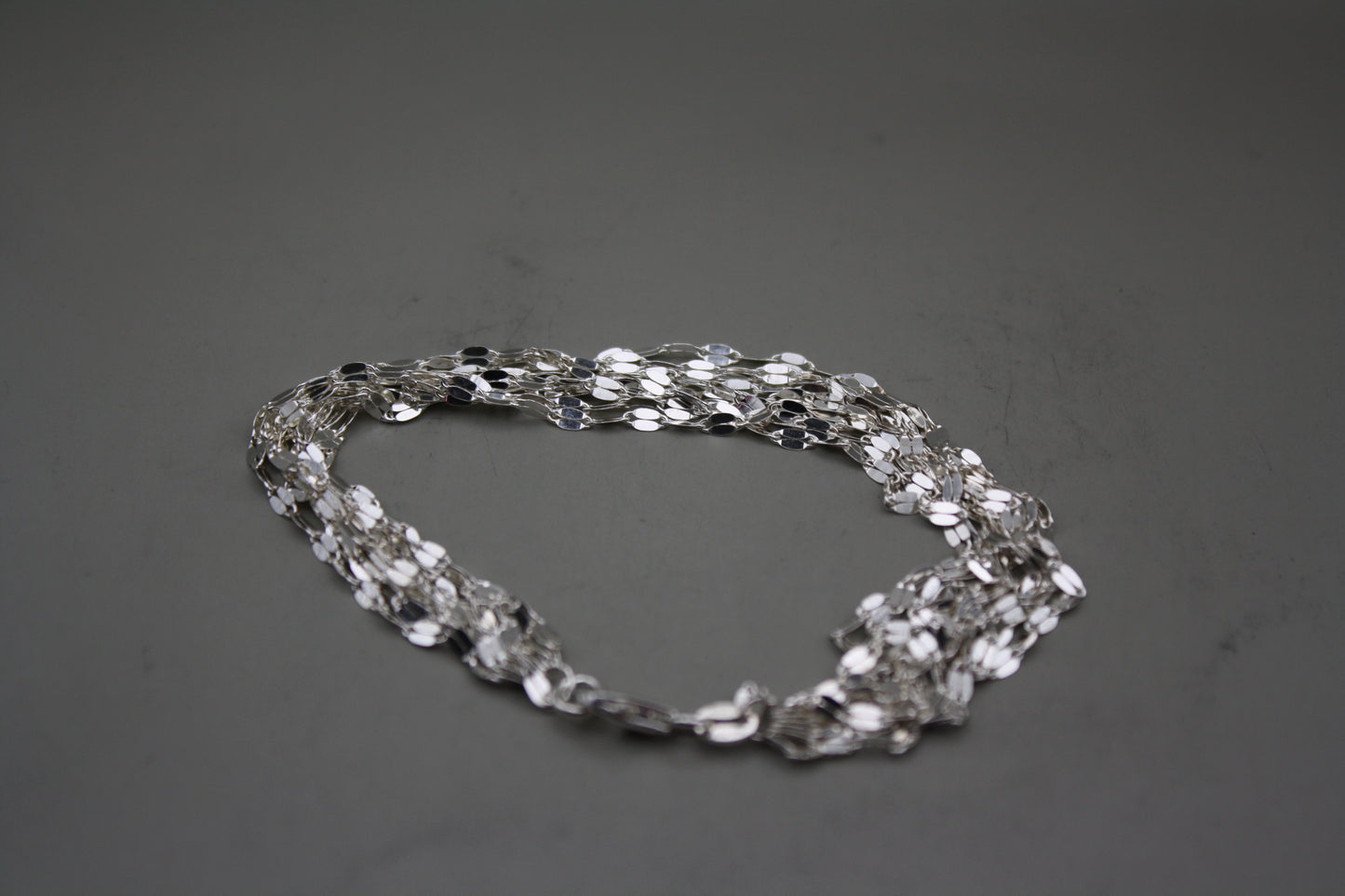 Elegant Vintage Italian Sterling Silver Multi-Strand Bracelet