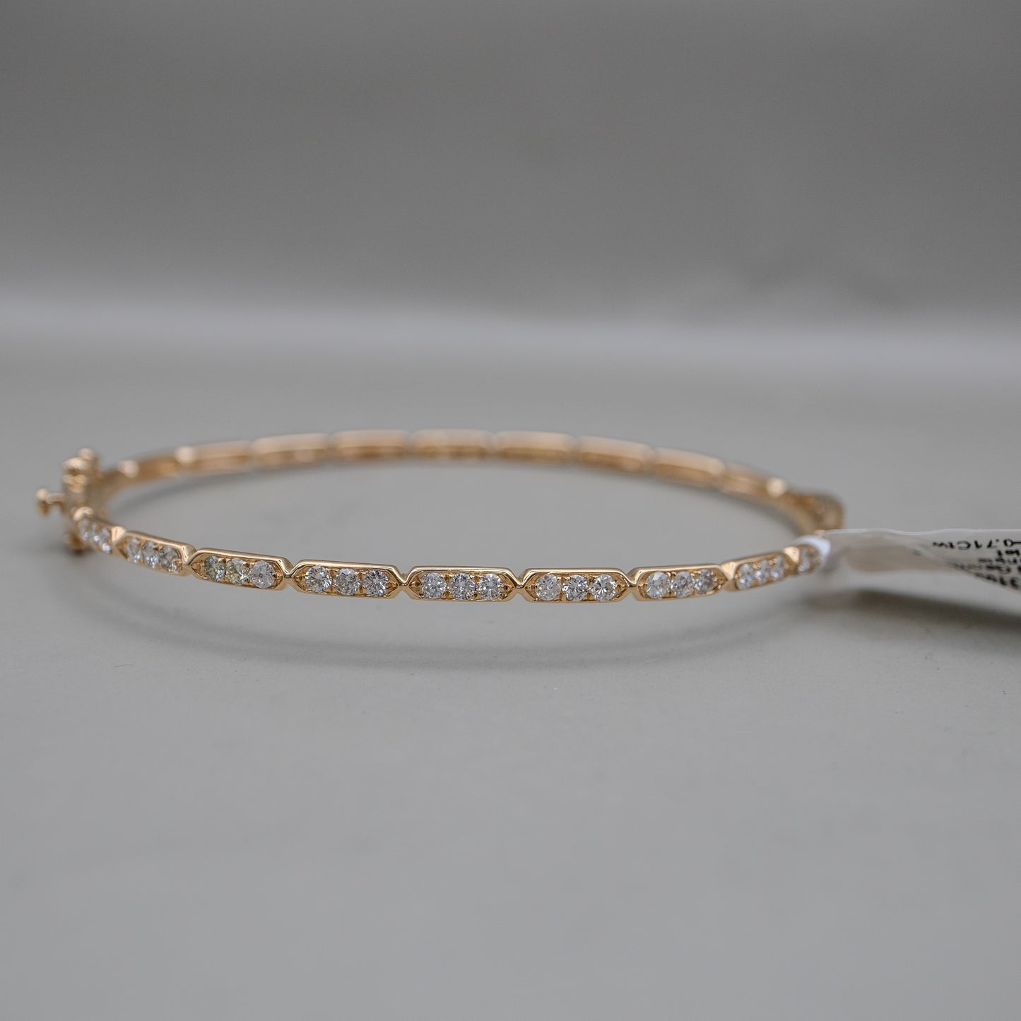 14K Yellow Gold Geometric Diamond Dangle Bracelet - 0.71Ctw