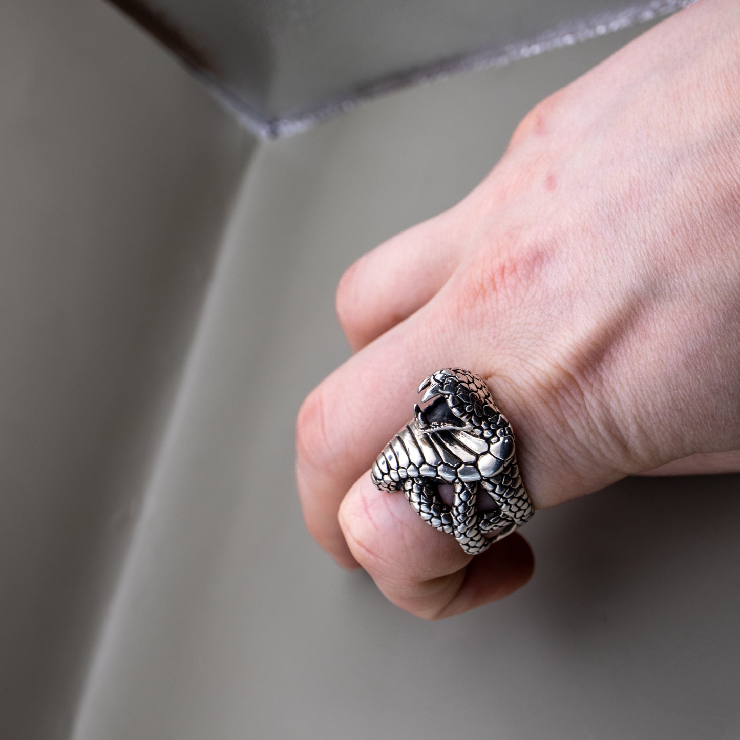 Sterling Silver Cobra Ring