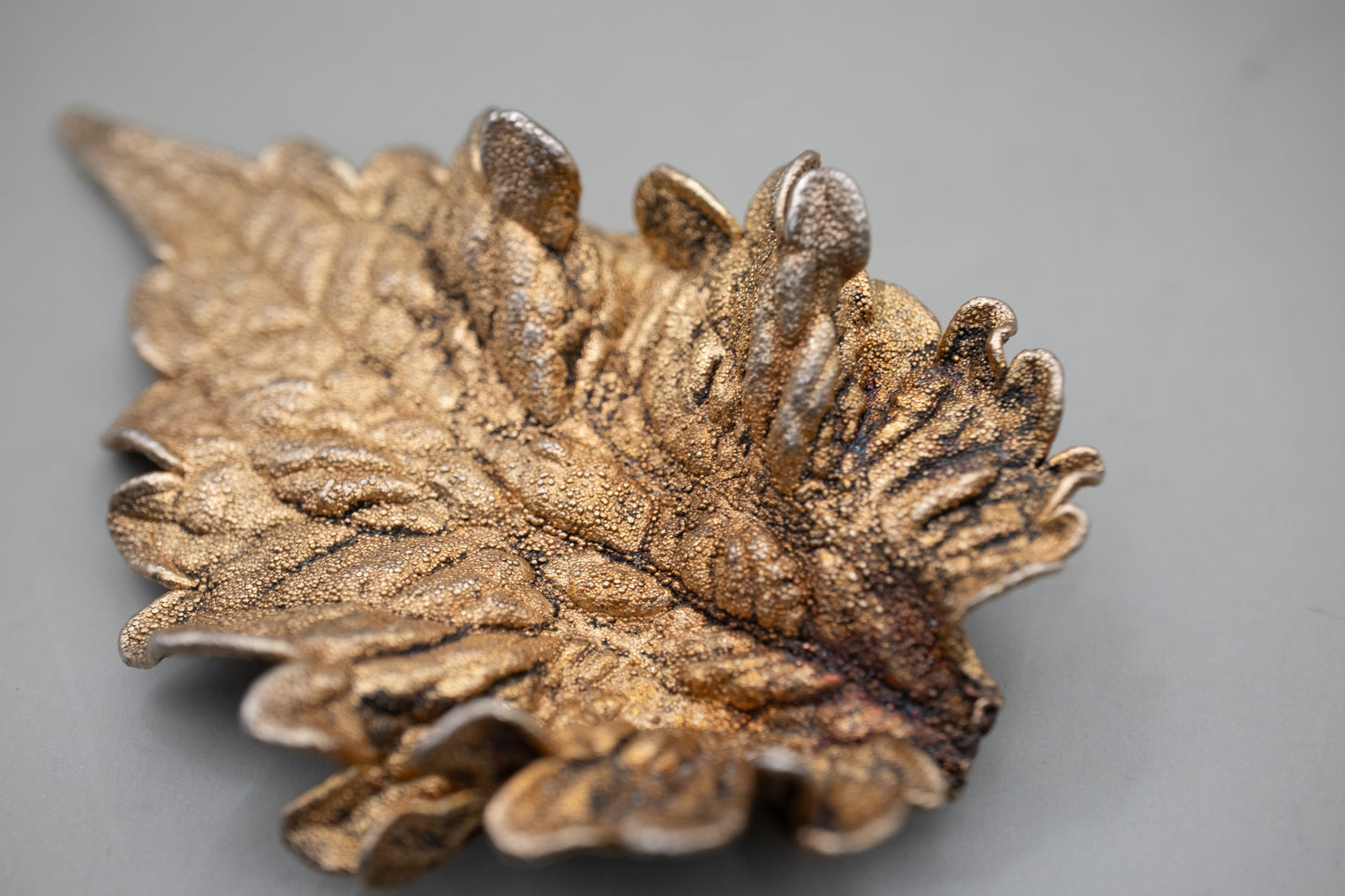 Flora Danica Sterling Silver Leaf Brooch